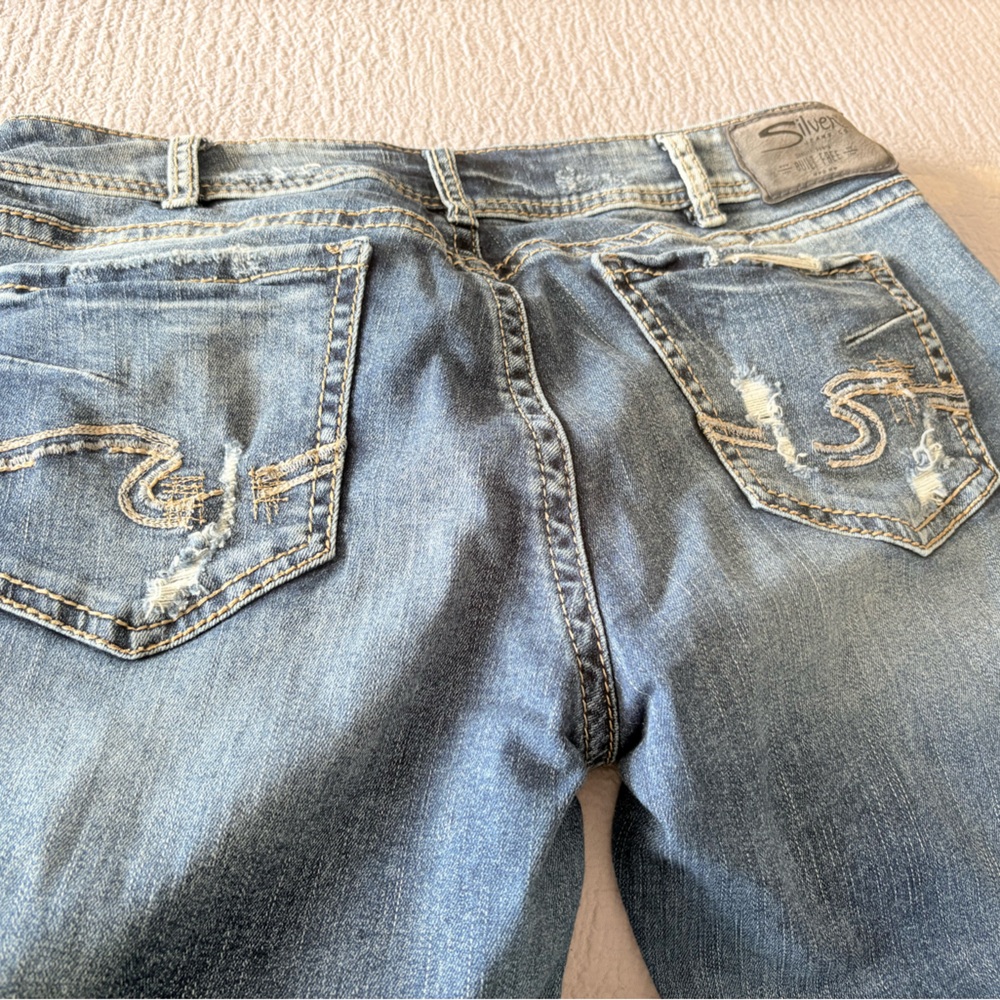 Silver Jeans Dark Blue Slim Boot Jeans